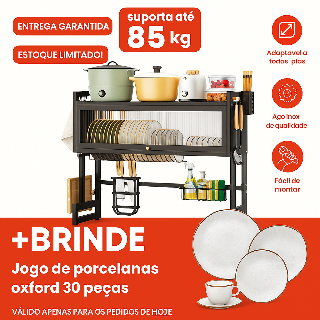 Escorredor Multi-funções + Brinde exclusivo